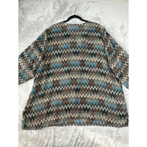 Women’s Catherine’s Blouse Multicolored Beaded Plus Size 3X - Picture 11 of 12